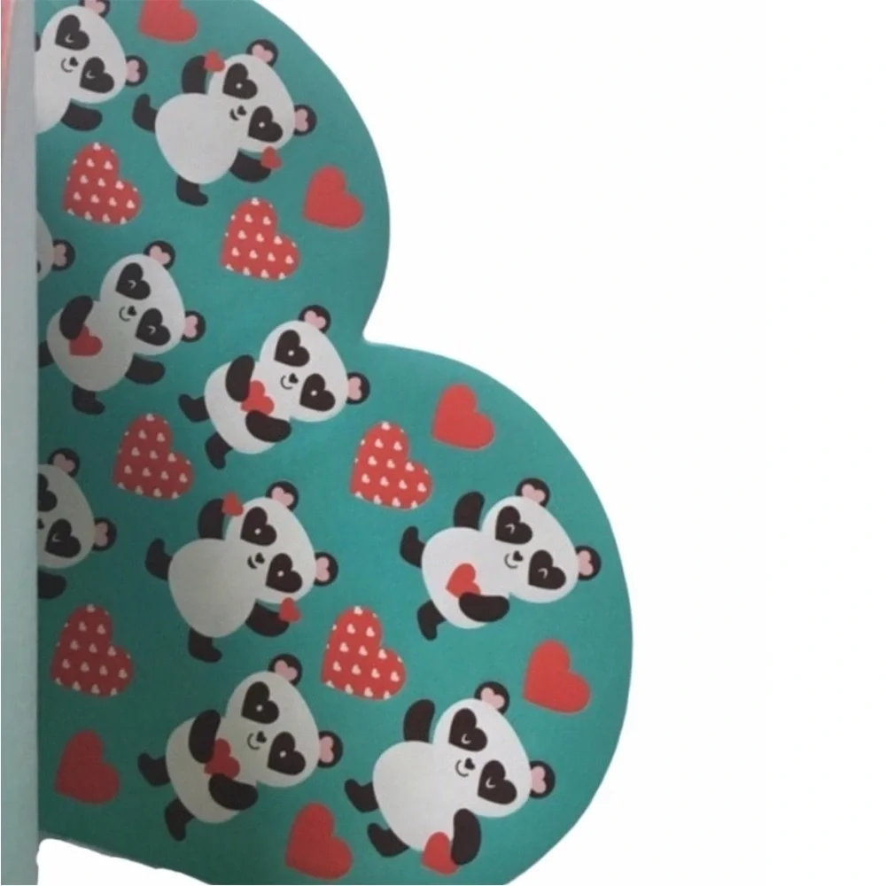 Valentine’s Stickers 2 Books 472+ Total Pandas Robot Foxes Scrapbooking Crafting
